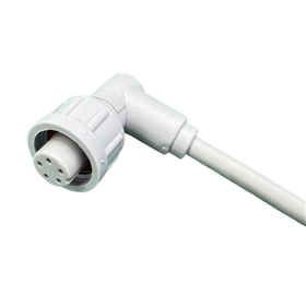 M12智能卫浴、智能马桶防水连接线（ 弯头2-6P)